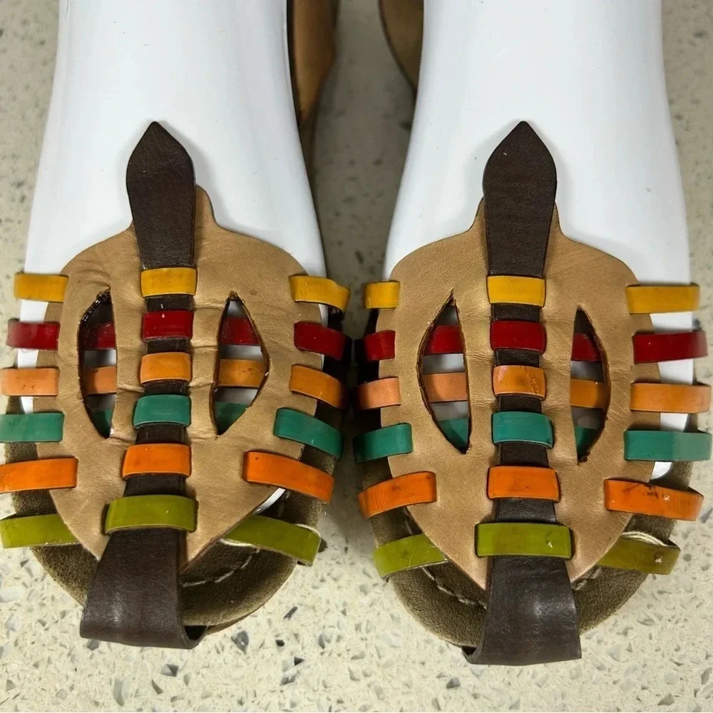 Prada Authentic Huaraches Multicolor Slingback Sandal​​